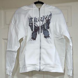 Women’s Butterfly Harajuku Hoodie Zip Up Jacket NWOT